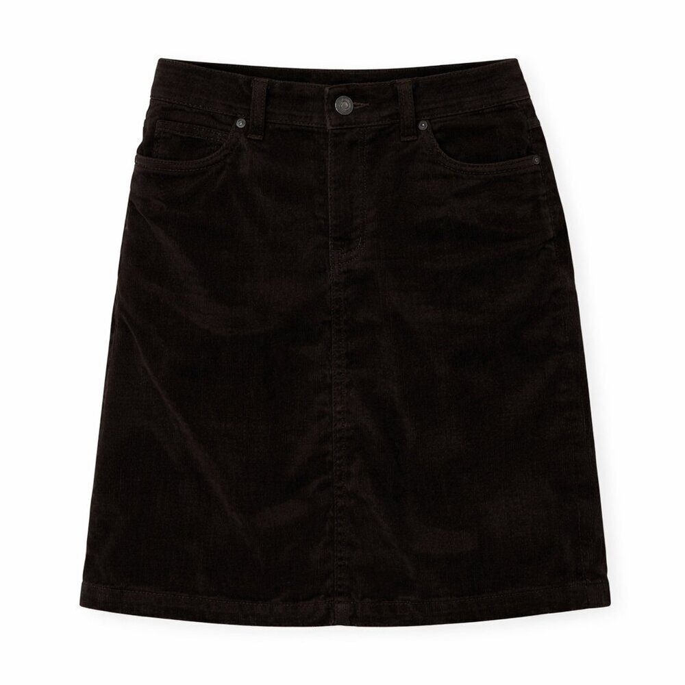 CHRISTOPHER BLUE Corduroy Straight Brown Skirt Size 2